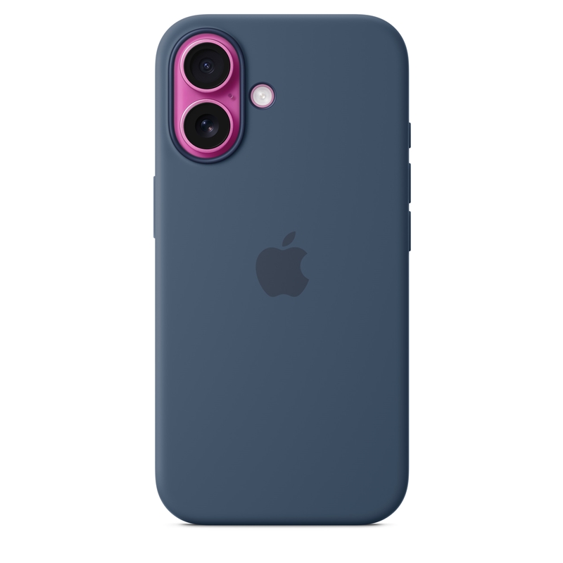 Apple Silicone Case - Silikonowe etui z MagSafe do iPhone 16 (denim)