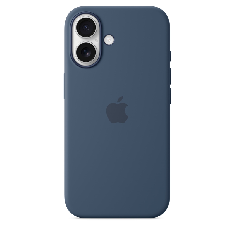 Apple Silicone Case - Silikonowe etui z MagSafe do iPhone 16 (denim)
