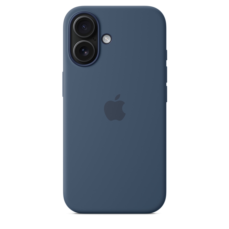 Apple Silicone Case - Silikonowe etui z MagSafe do iPhone 16 (denim)