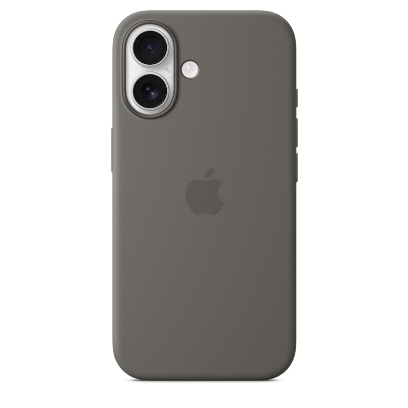 Apple Silicone Case - Silikonowe etui z MagSafe do iPhone 16 (górska szarość)