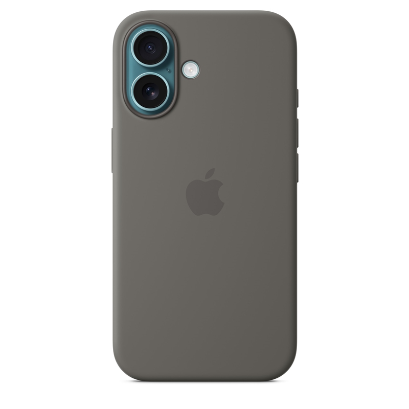 Apple Silicone Case - Silikonowe etui z MagSafe do iPhone 16 (górska szarość)