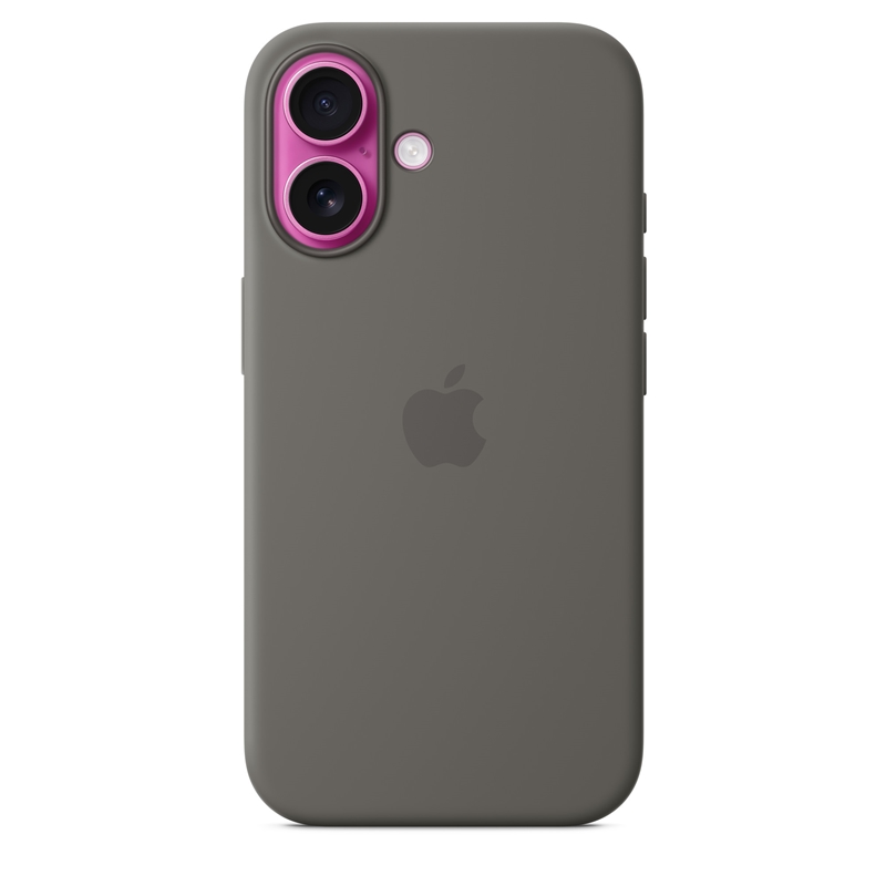 Apple Silicone Case - Silikonowe etui z MagSafe do iPhone 16 (górska szarość)