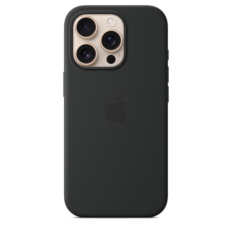 Apple Silicone Case - Silikonowe etui z MagSafe do iPhone 16 Pro (czarny)