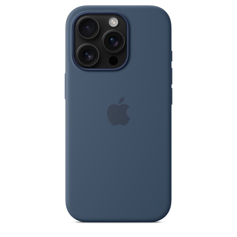 Apple Silicone Case - Silikonowe etui z MagSafe do iPhone 16 Pro (denim)