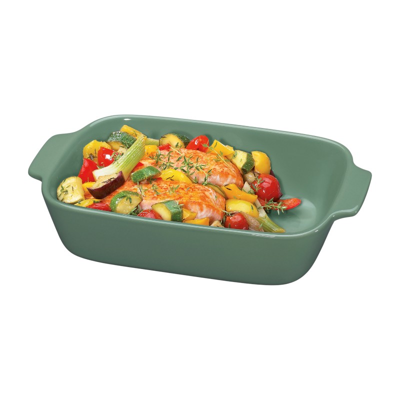 Küchenprofi Porto - Ceramiczna brytfanna / naczynie do zapiekania 30×19×6,5 cm (zielony)