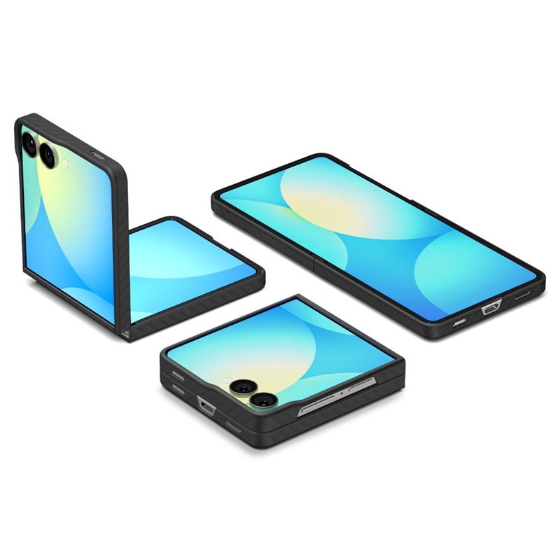 Spigen Airskin Aramid - Etui do Samsung Galaxy Z Flip 7 (Black)