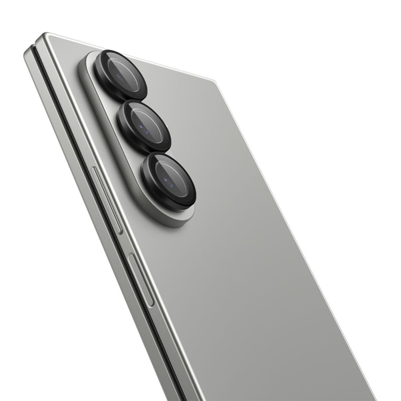 Spigen Optik Pro HD GLAS.TR EZ Fit Camera Protector 2-Pack - Szkło ochronne na obiektyw do Samsung Galaxy Z Fold 7 (2 szt)(Czarny)