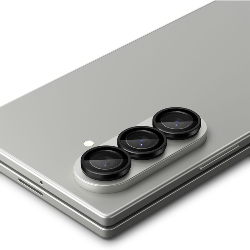 Spigen Optik Pro HD GLAS.TR EZ Fit Camera Protector 2-Pack - Szkło ochronne na obiektyw do Samsung Galaxy Z Fold 7 (2 szt)(Czarny)