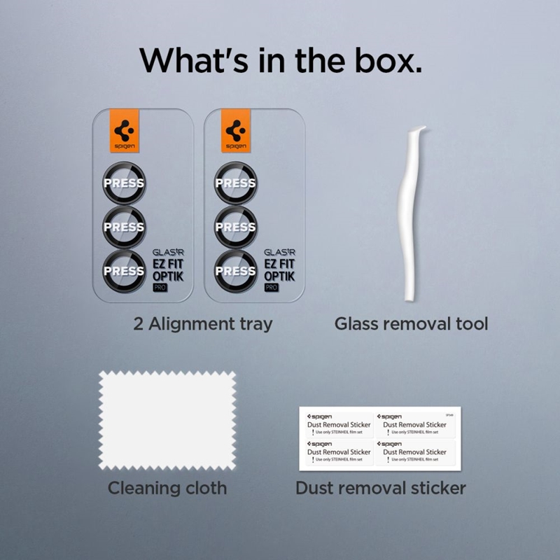Spigen Optik Pro HD GLAS.TR EZ Fit Camera Protector 2-Pack - Szkło ochronne na obiektyw do Samsung Galaxy Z Fold 7 (2 szt)(Czarny)