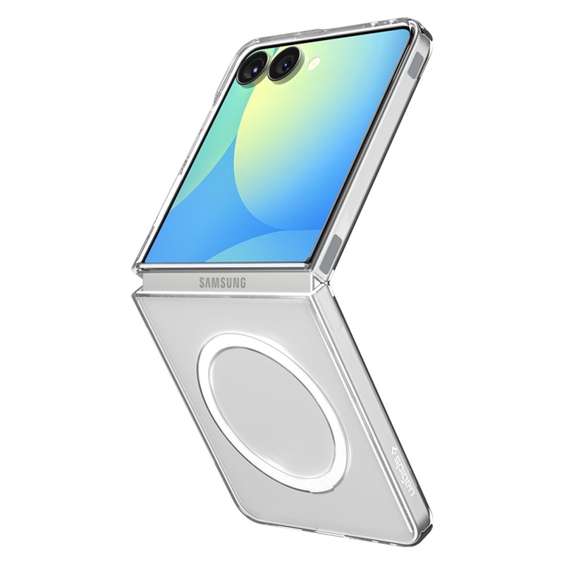 Spigen Airskin Mag MagSafe - Etui do Samsung Galaxy Z Flip 7 (Clear/White)