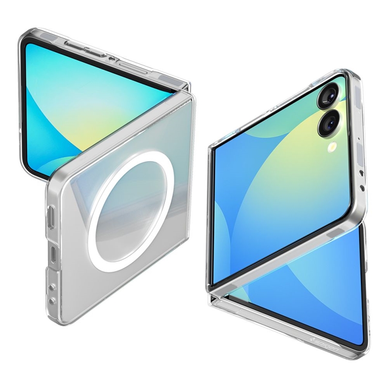 Spigen Airskin Mag MagSafe - Etui do Samsung Galaxy Z Flip 7 (Clear/White)