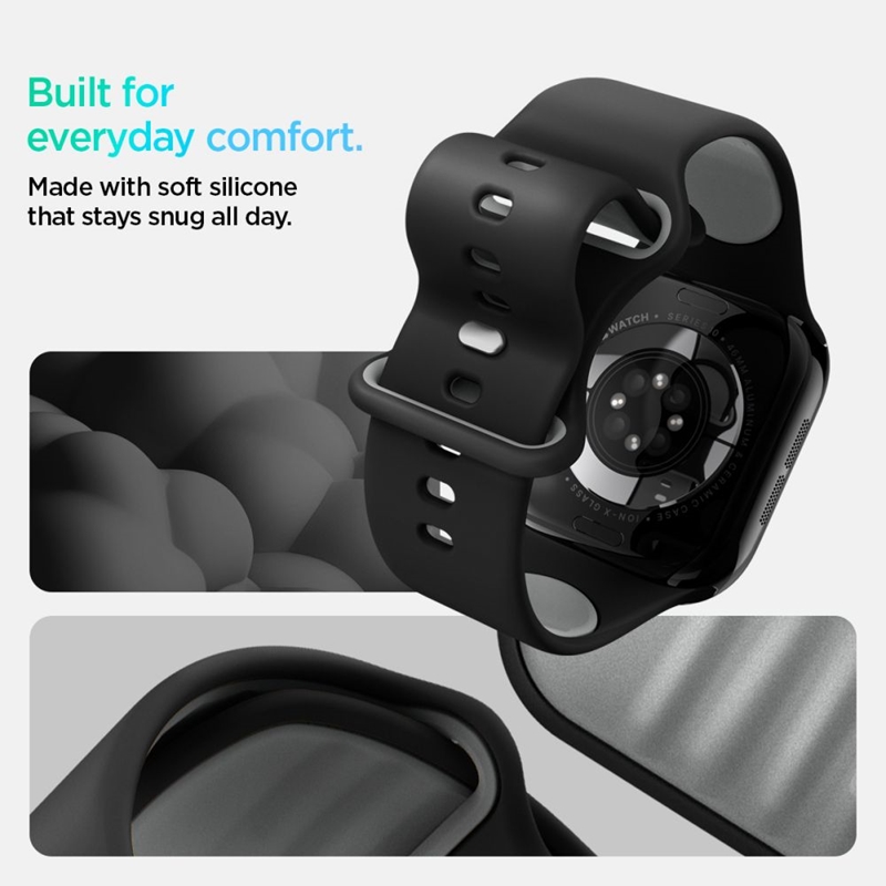 Spigen Nano Pop - Pasek do Apple Watch 44/45/46/49 mm (Black Sesame)