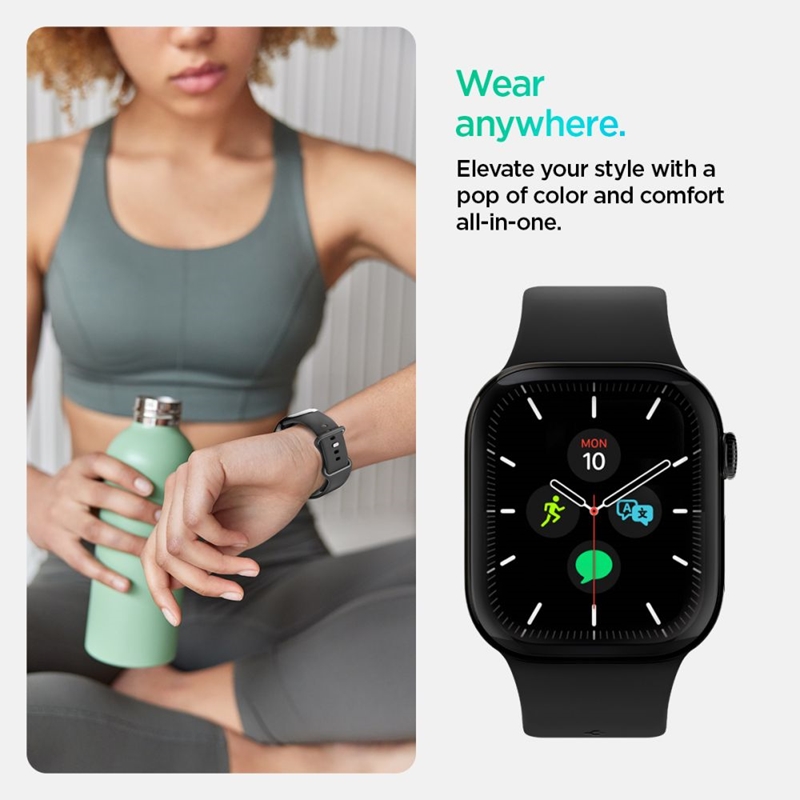 Spigen Nano Pop - Pasek do Apple Watch 44/45/46/49 mm (Black Sesame)