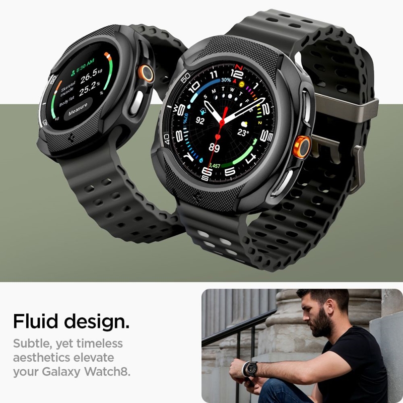 Spigen Liquid Air - Obudowa do Samsung Galaxy Watch 8 Classic 46 mm (Matte Black)