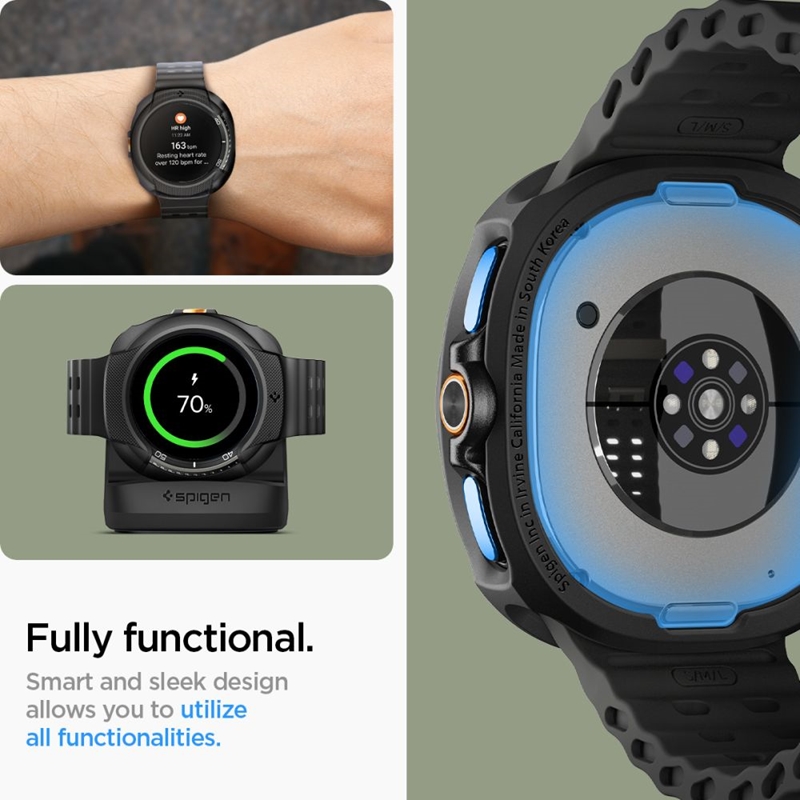 Spigen Liquid Air - Obudowa do Samsung Galaxy Watch 8 Classic 46 mm (Matte Black)