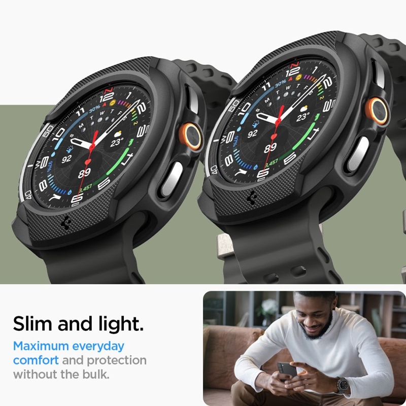 Spigen Liquid Air - Obudowa do Samsung Galaxy Watch 8 Classic 46 mm (Matte Black)
