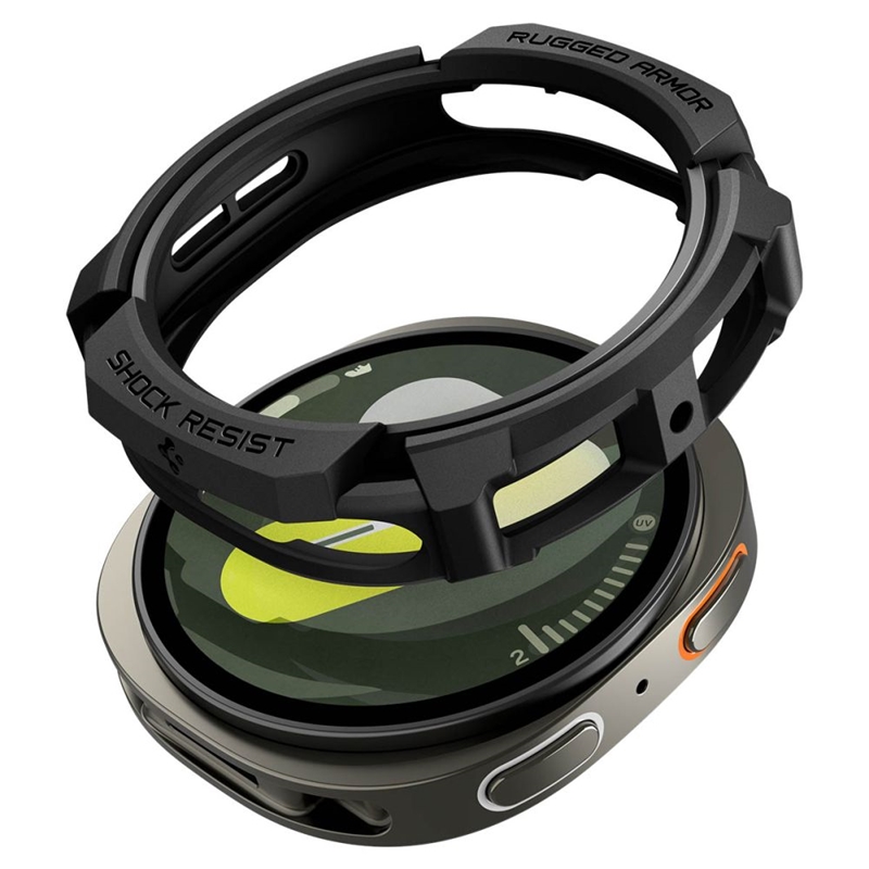Spigen Rugged Armor - Obudowa do Samsung Galaxy Watch 8 44 mm (Matte Black)