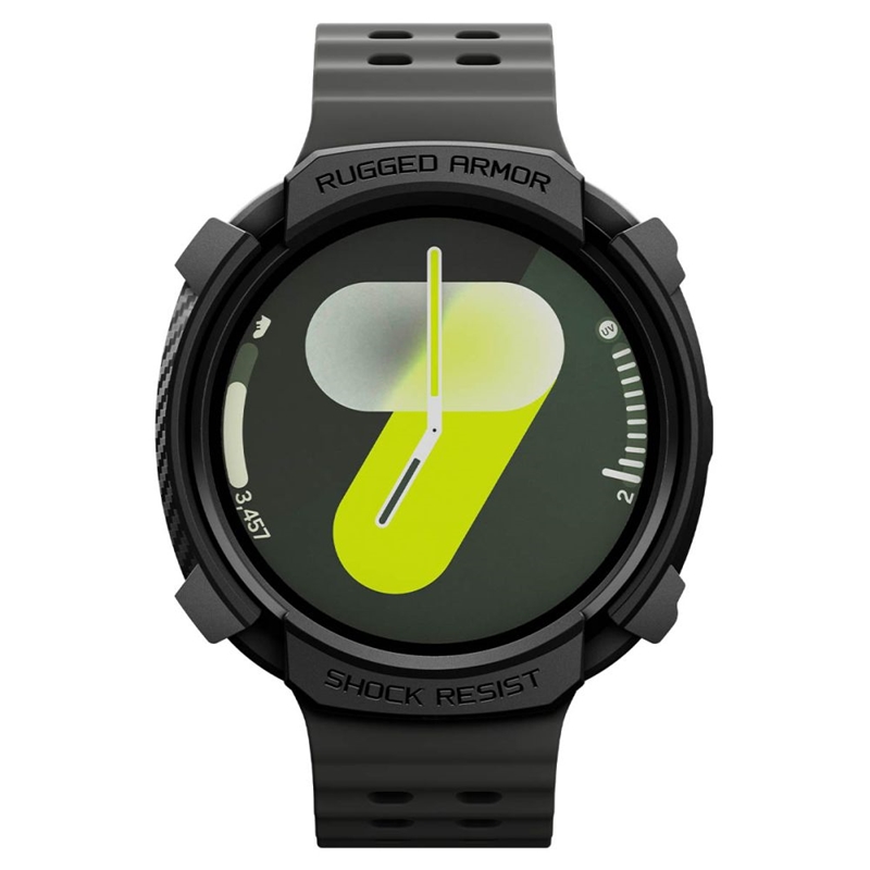 Spigen Rugged Armor - Obudowa do Samsung Galaxy Watch 8 44 mm (Matte Black)