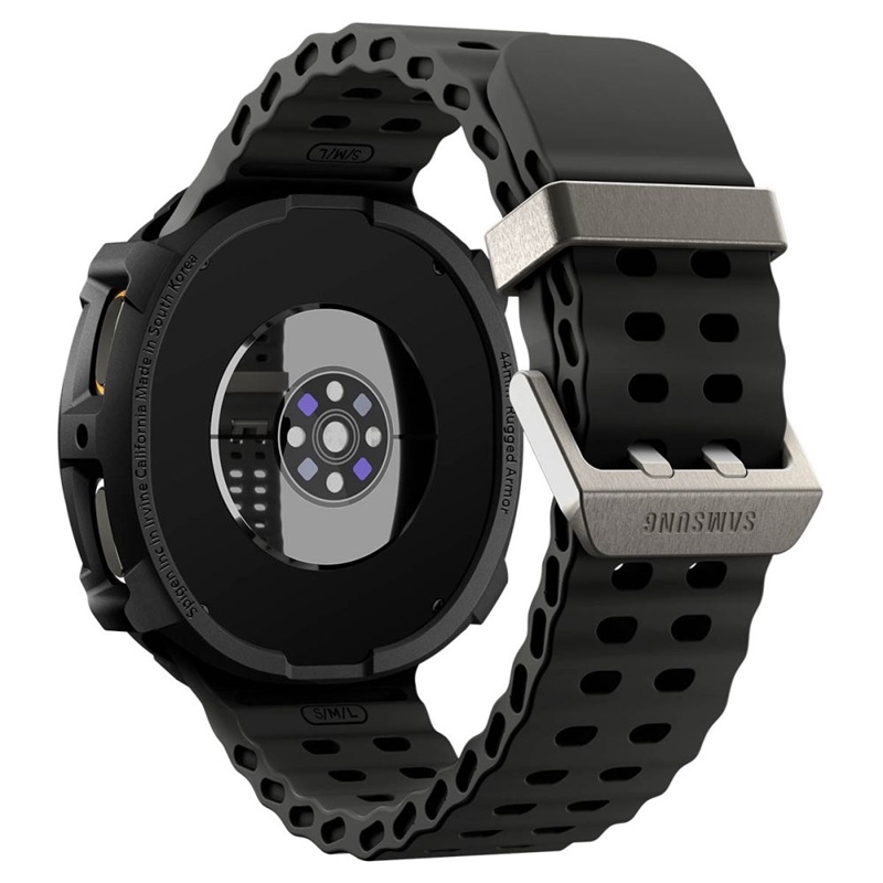 Spigen Rugged Armor - Obudowa do Samsung Galaxy Watch 8 44 mm (Matte Black)