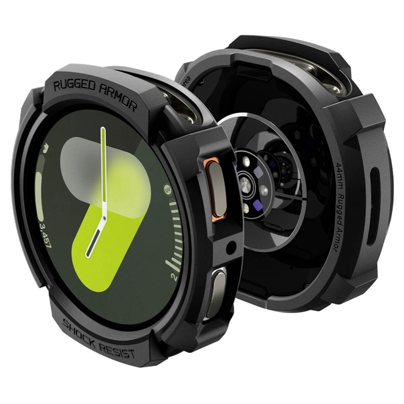 Spigen Rugged Armor - Obudowa do Samsung Galaxy Watch 8 44 mm (Matte Black)