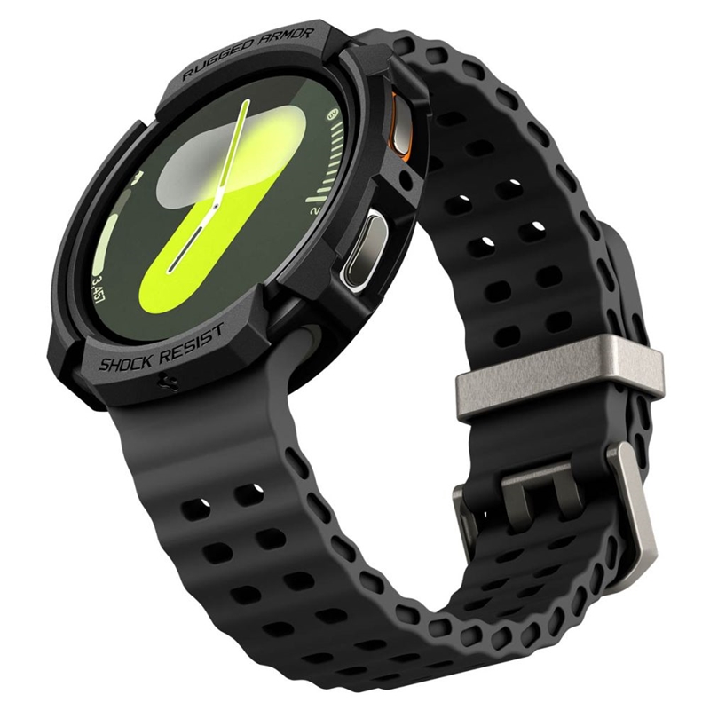 Spigen Rugged Armor - Obudowa do Samsung Galaxy Watch 8 44 mm (Matte Black)