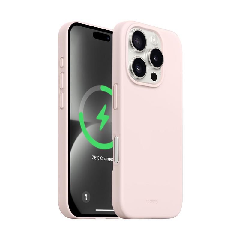Crong Color Cover Magnetic - Etui iPhone 16 Pro MagSafe (piaskowy róż)