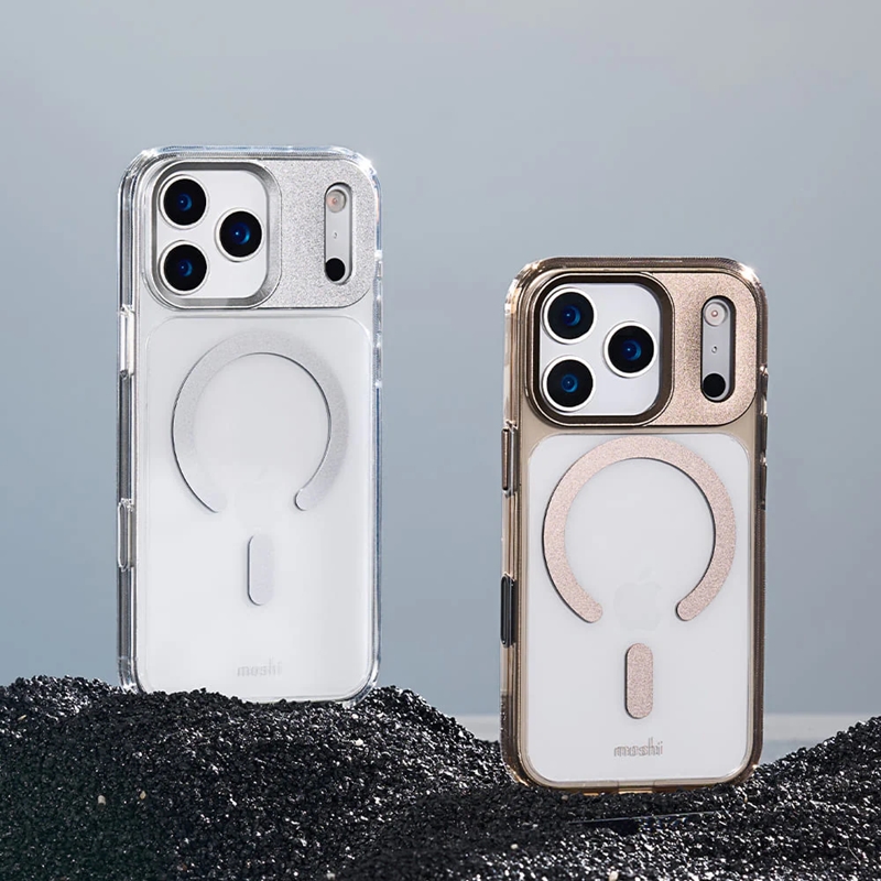 Moshi iGlaze MagSafe - Etui iPhone 17 Pro Max (Luna Silver)
