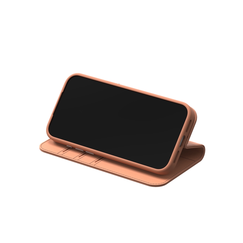 Moshi Overture MagSafe - Skórzane etui 3w1 z klapką iPhone 17 Pro Max (Misty Coral)