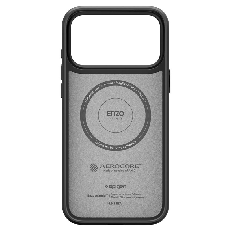 Spigen Enzo Aramid T Mag MagSafe - Etui do iPhone 17 Pro Max (Black)