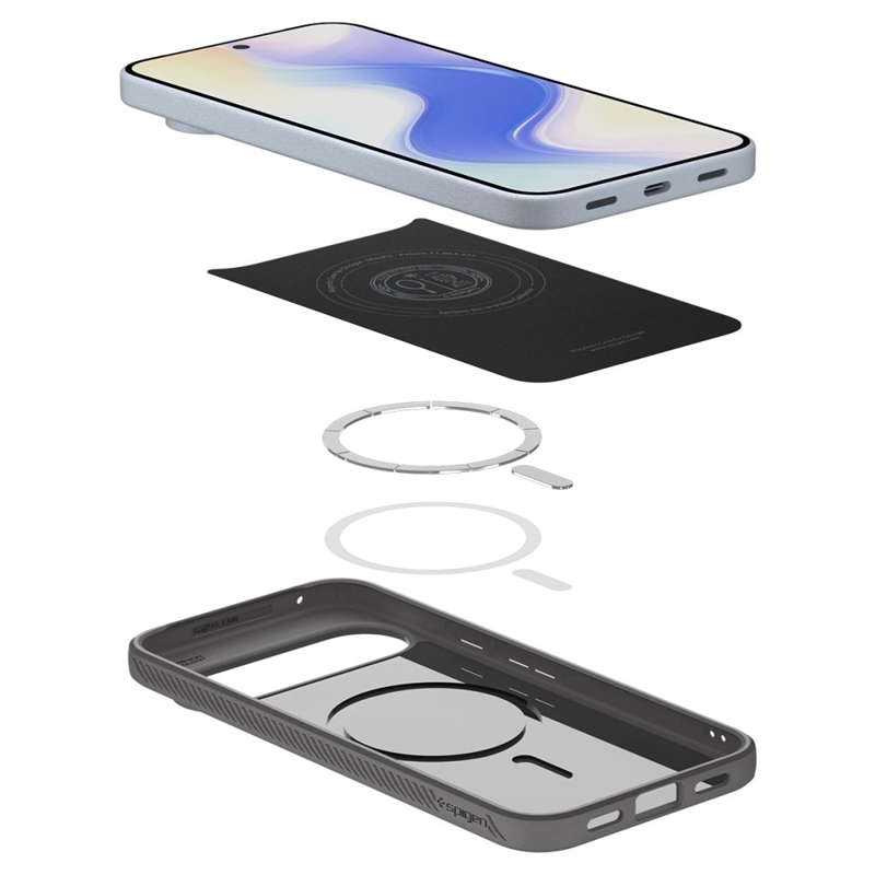 Spigen Liquid Air Mag MagSafe - Etui do Google Pixel 10 / 10 Pro (Marble Grey)