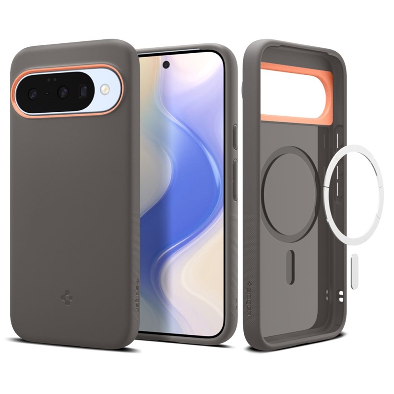 Spigen Nano Pop Mag MagSafe - Etui do Google Pixel 10 / 10 Pro (Papaya Grey)