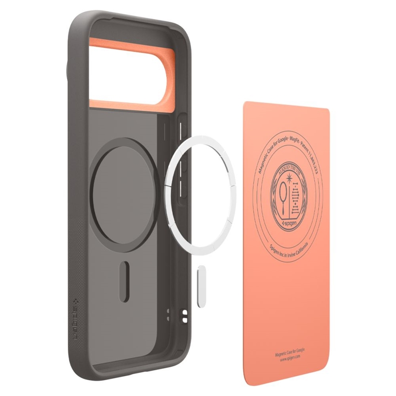 Spigen Nano Pop Mag MagSafe - Etui do Google Pixel 10 / 10 Pro (Papaya Grey)