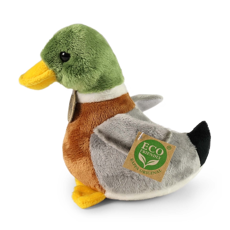 Rappa - Pluszowa realistyczna maskotka Kaczka Krzyżówka z dźwiękiem 22 cm Eco-Friendly