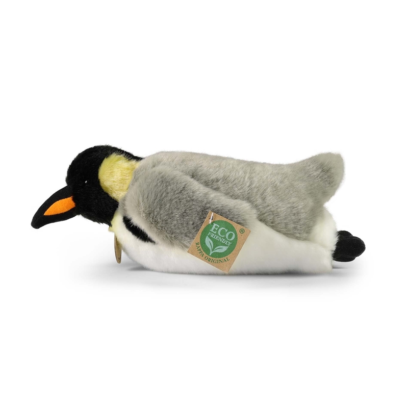 Rappa - Pluszowa realistyczna maskotka Pingwin leżący 28 cm Eco-Friendly