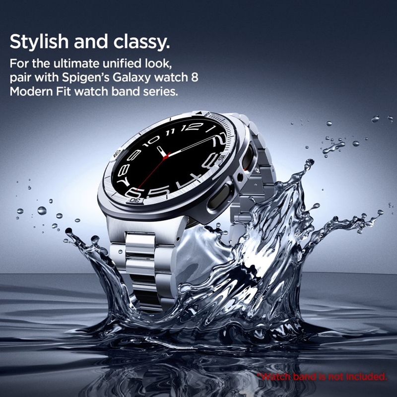 Spigen Bezel Tune Pro Pilot - Obudowa / Pierścień ochronny do Samsung Galaxy Watch 8 44 mm (Silver)