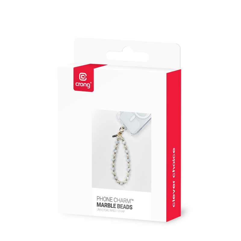 Crong Phone Charm - Smycz zawieszka do telefonu (Marble Beads)