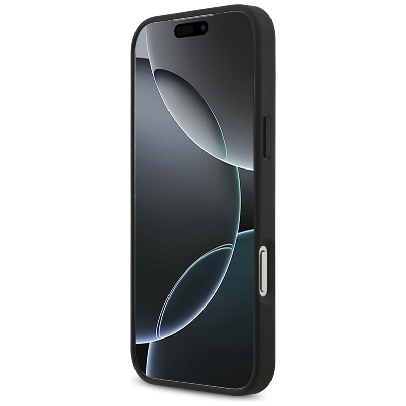 Guess 4G Circle Classic Logo MagSafe - Etui iPhone 17 Pro Max (czarny)