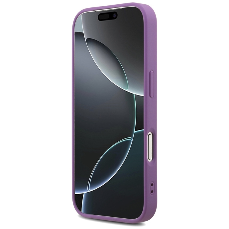 Guess Fixed Glitter Big 4G - Etui iPhone 17 Pro (liliowy)