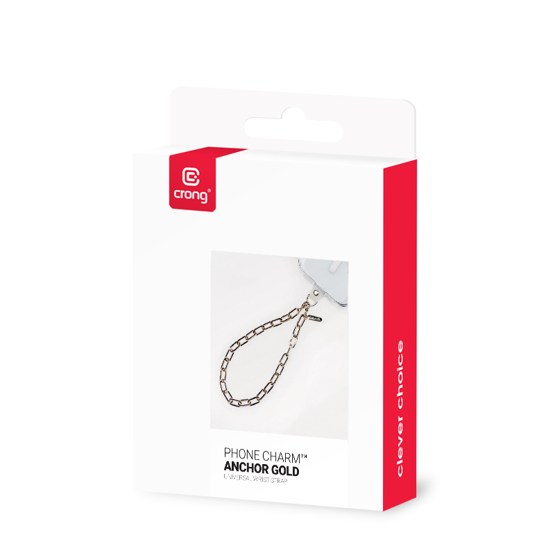 Crong Phone Charm - Smycz zawieszka do telefonu (Anchor Gold)
