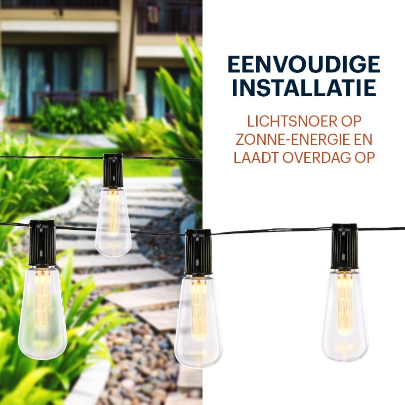 Grundig - Lampki ogrodowe solarne LED 3,35 m