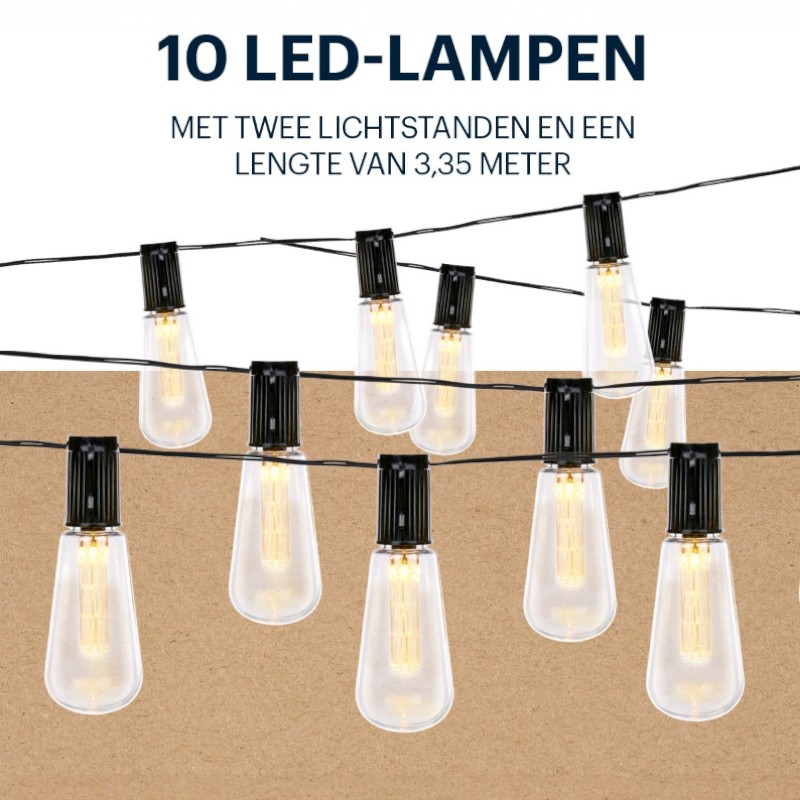 Grundig - Lampki ogrodowe solarne LED 3,35 m