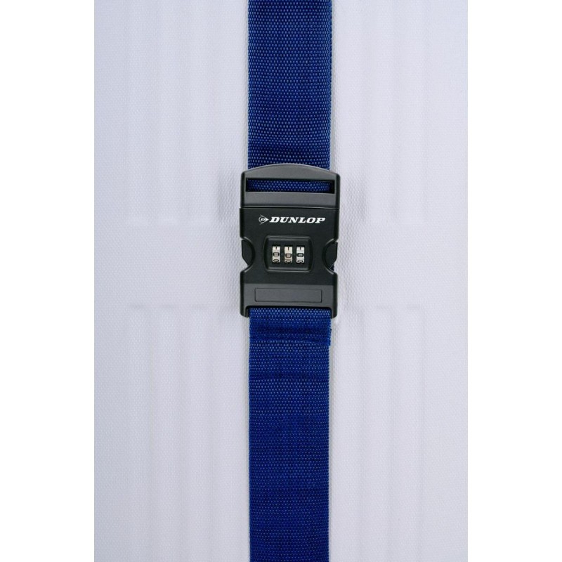 Dunlop - Pas zabezpieczający do walizki na szyfr 200x5 cm (Niebieski)