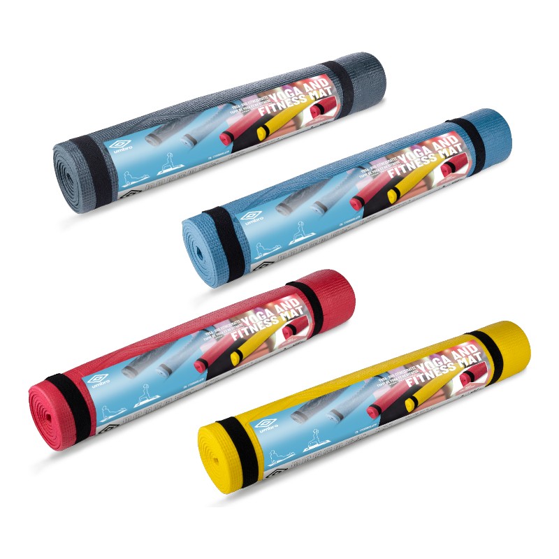 Umbro - Mata antypoślizgowa do jogi / fitness 173x61 cm (Niebieski)