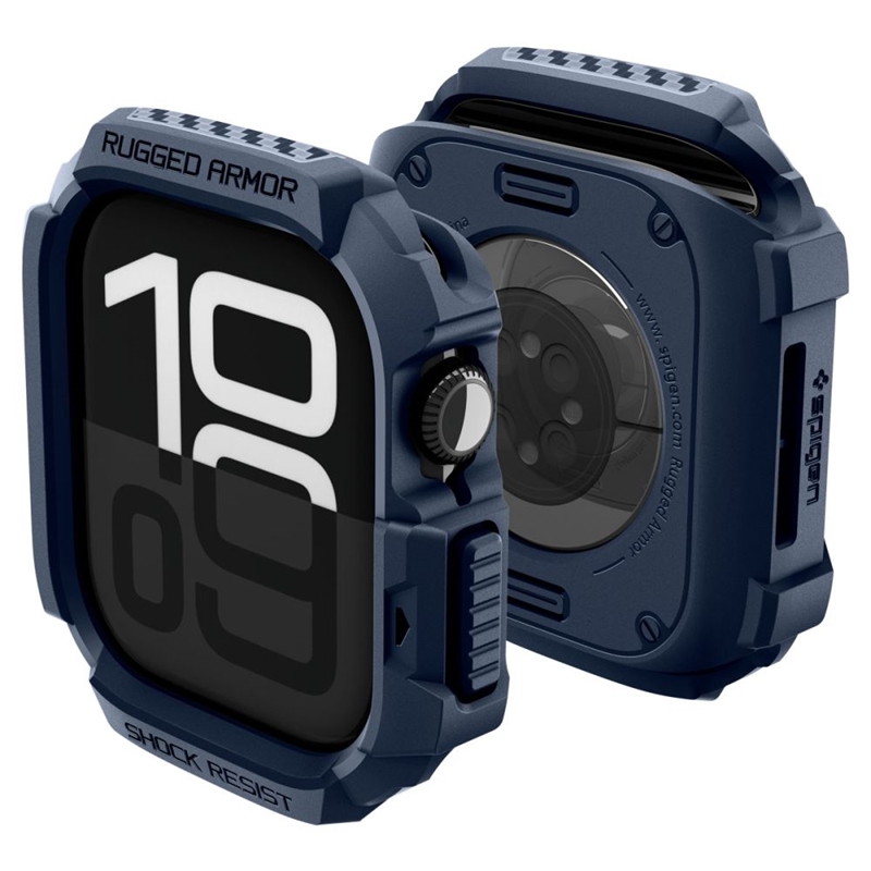 Spigen Rugged Armor V2 - Obudowa do Apple Watch 10 / 11 42 mm (Navy Blue)