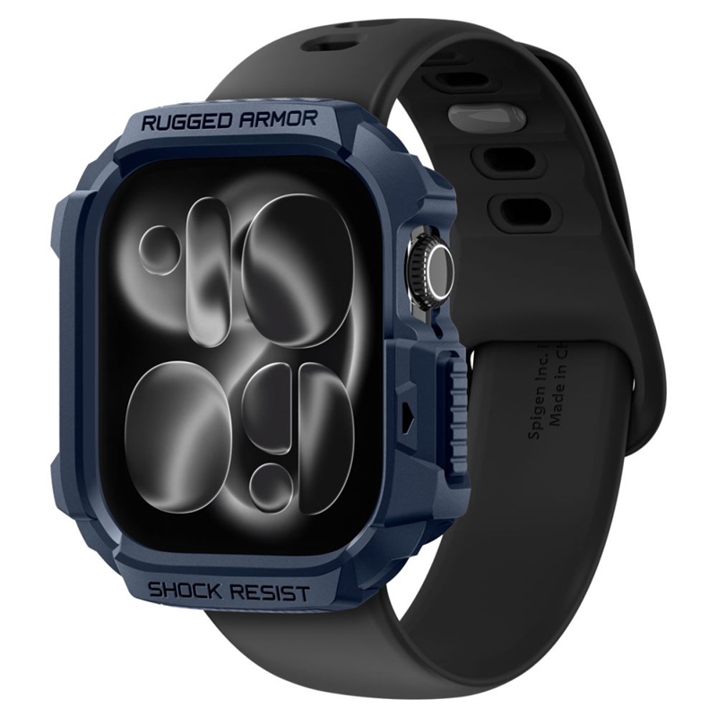 Spigen Rugged Armor V2 - Obudowa do Apple Watch 10 / 11 42 mm (Navy Blue)