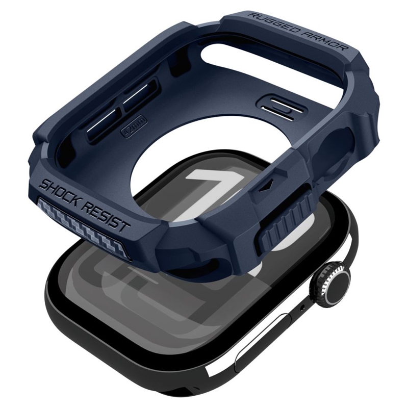 Spigen Rugged Armor V2 - Obudowa do Apple Watch 10 / 11 42 mm (Navy Blue)