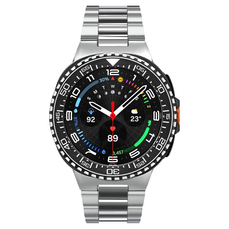 Spigen Bezel Tune Pro Diver - Obudowa / Pierścień ochronny do Samsung Galaxy Watch 8 Classic 46 mm (Silver)