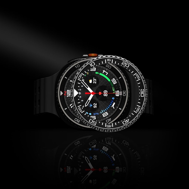 Spigen Bezel Tune Pro Diver - Obudowa / Pierścień ochronny do Samsung Galaxy Watch 8 Classic 46 mm (Silver)