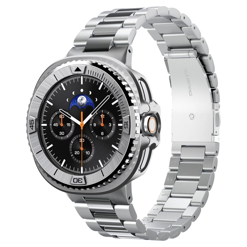 Spigen Bezel Tune Pro Pilot - Obudowa / Pierścień ochronny do Samsung Galaxy Watch 8 Classic 46 mm (Silver)