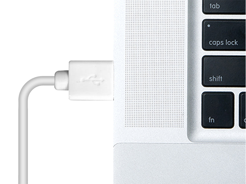 PURO Plain - Kabel połączeniowy USB Apple złącze Lightning certyfikat MFi 2m (biały)